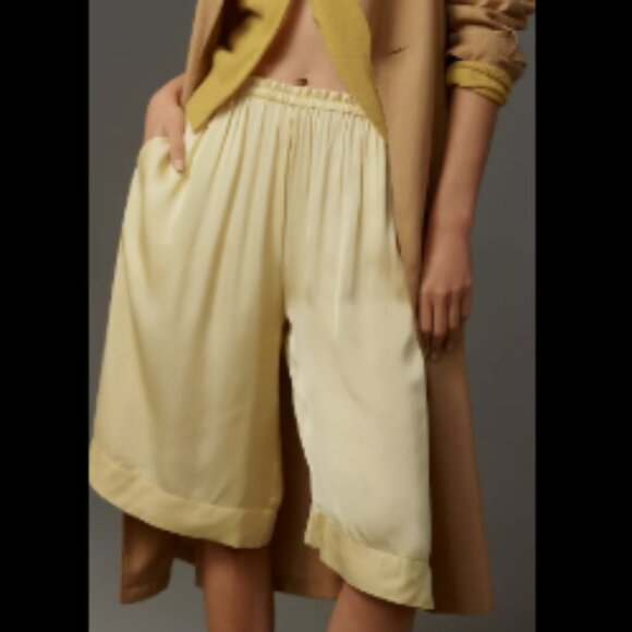 Brand New By Anthropologie Silky Culotte Shorts - Picture 3 of 5
